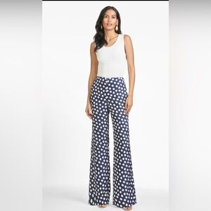 Sachin & Babi Lana Pant Blue/Pink Ikat Floral - Size 4